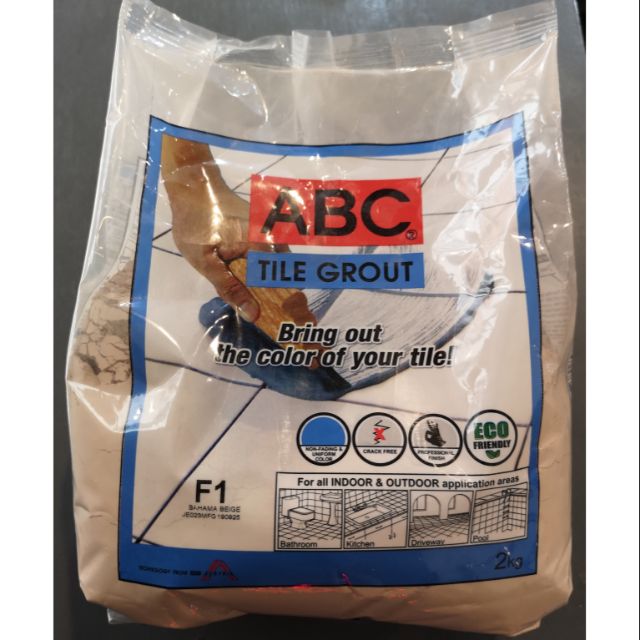 ABC Tile Grout Bahama Beige 2kg Shopee Philippines