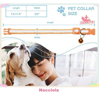 NOCCIOLA Dog and Cat Pet Collar  Adjust Safety Buckle Bell Leash for Puppy Dog and Cat Puppy #3