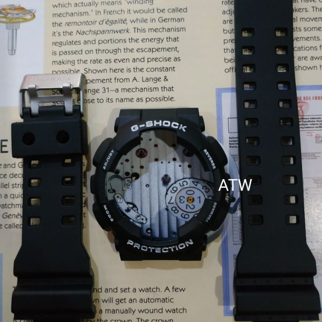 g shock ga 100 bezel and strap