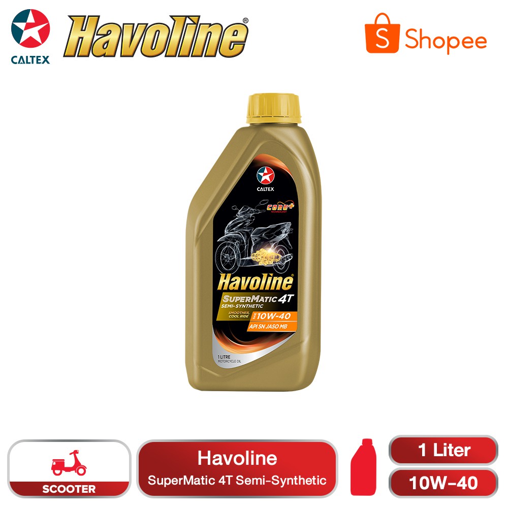 Caltex Havoline Supermatic 4T Semi Synthetic SAE 10W40 1 Liter Shopee