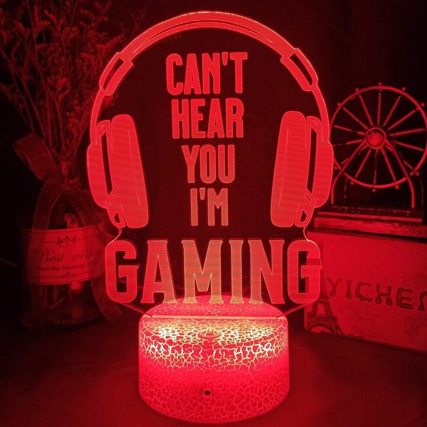 3D led lamp room light icon light Video Games Night Light Gaming Table