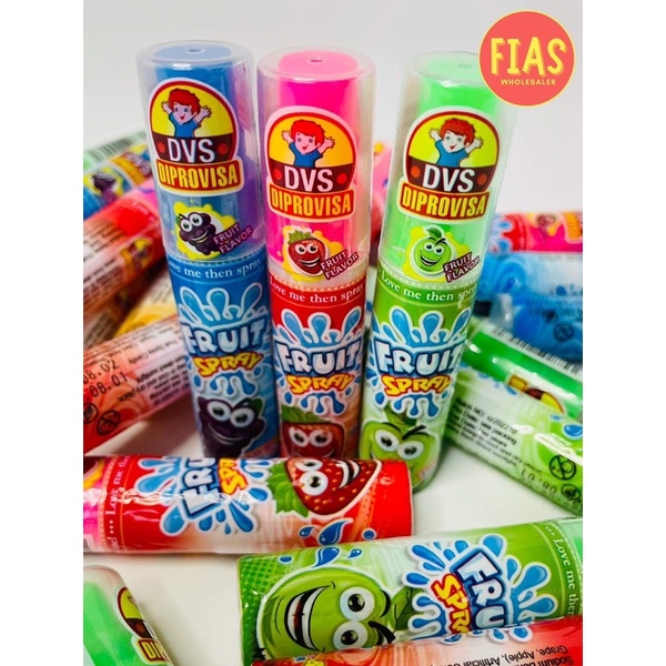 24 Pieces Fruit Spray Candy / Lootbag filler / Lootbag Treats Shopee