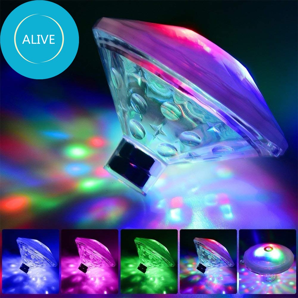 Auervo Ambient Light Waterproof Swimming Pool Lights Floating