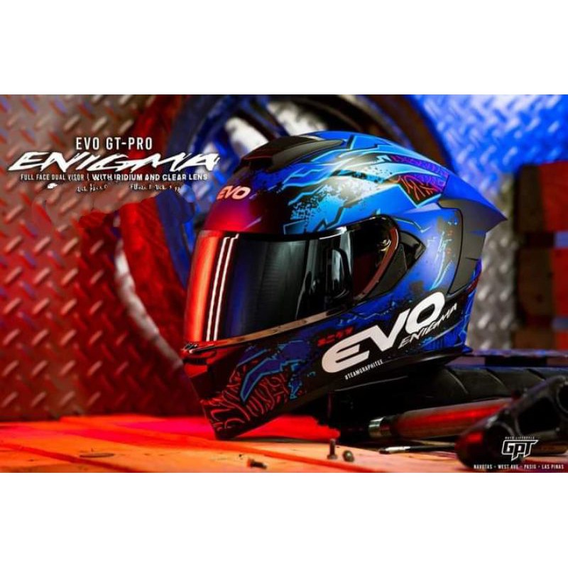 Evo Helmet Gt Pro Mono Color Renegade One Purple And Blue Valiant Ll Onhand Cod With Freebis Shopee Philippines