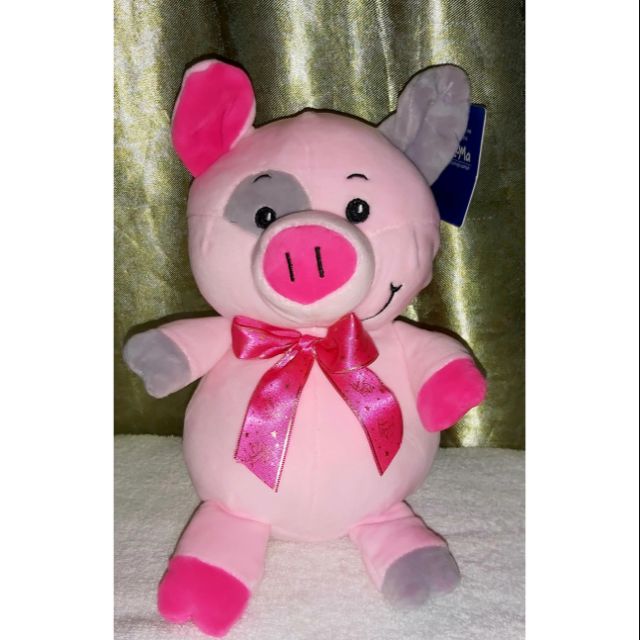 pig stuffed toy blue magic