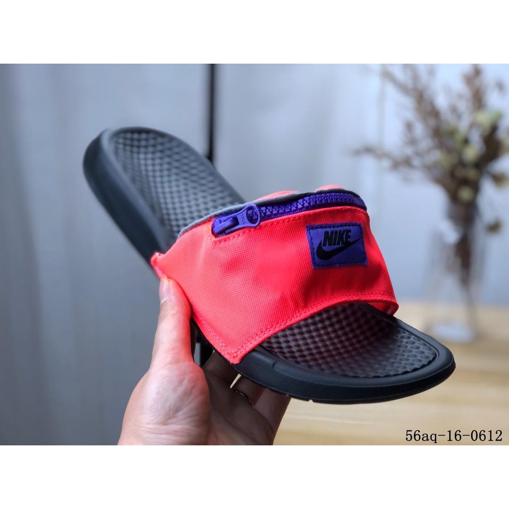nike slipper with zipper