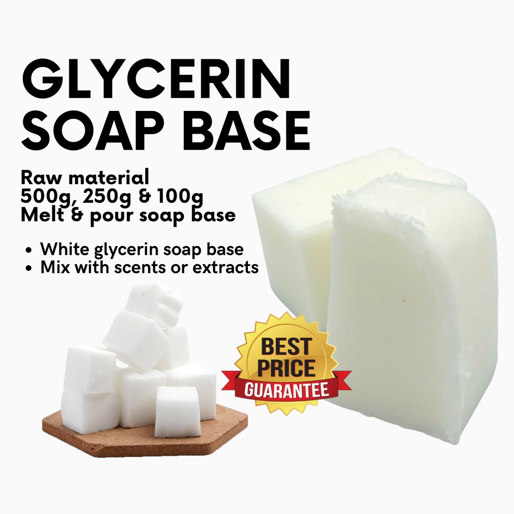 WHITE GLYCERIN SOAP BASE (500g / 250g / 100g) MELT AND POUR SOAP BASE