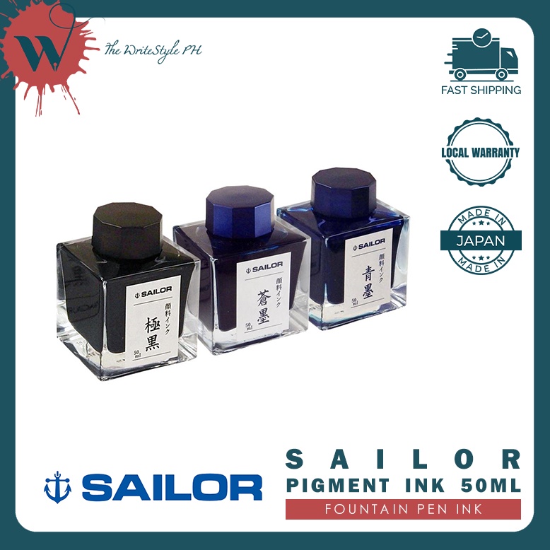 Sailor Fountain Pen Pigment Ink (50ml) Shopee Philippines