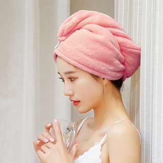 LOCAUPIN Plain Absorbent Fast Drying Hair Cap Soft Shower Towel Bath Headband Turban Wrap For Women #3
