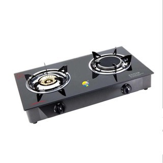 Ll 2001 Two Burner Gas Stove Tempered Glass Top Shopee Philippines