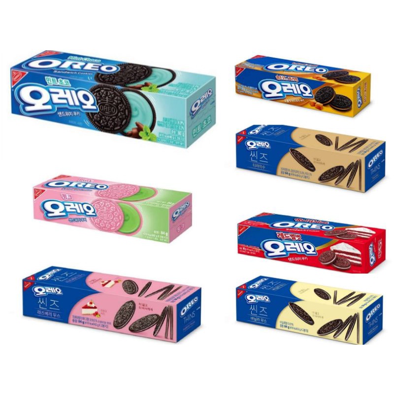 Korean Oreo (Pink Match, Choco Mint, Tiramisu, Red Velvet, Salt Caramel ...