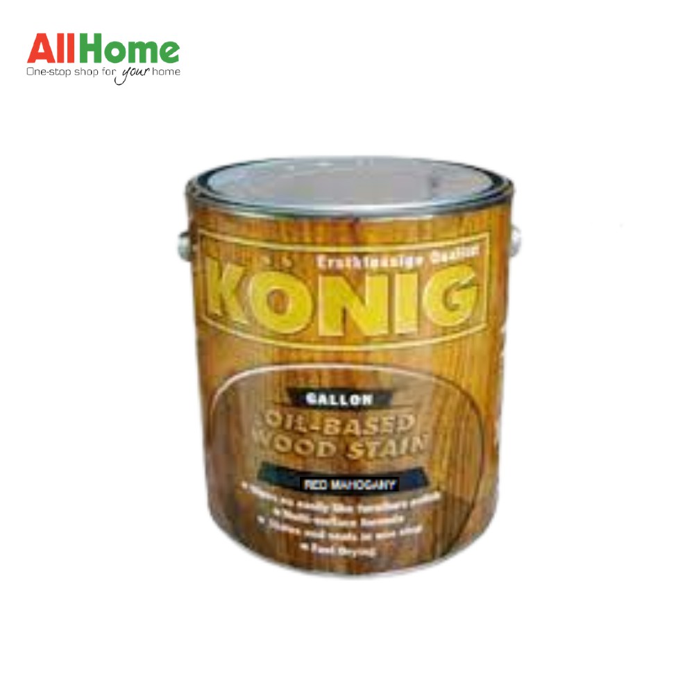 Konig Woodstain Red Mahogany Gallon Shopee Philippines