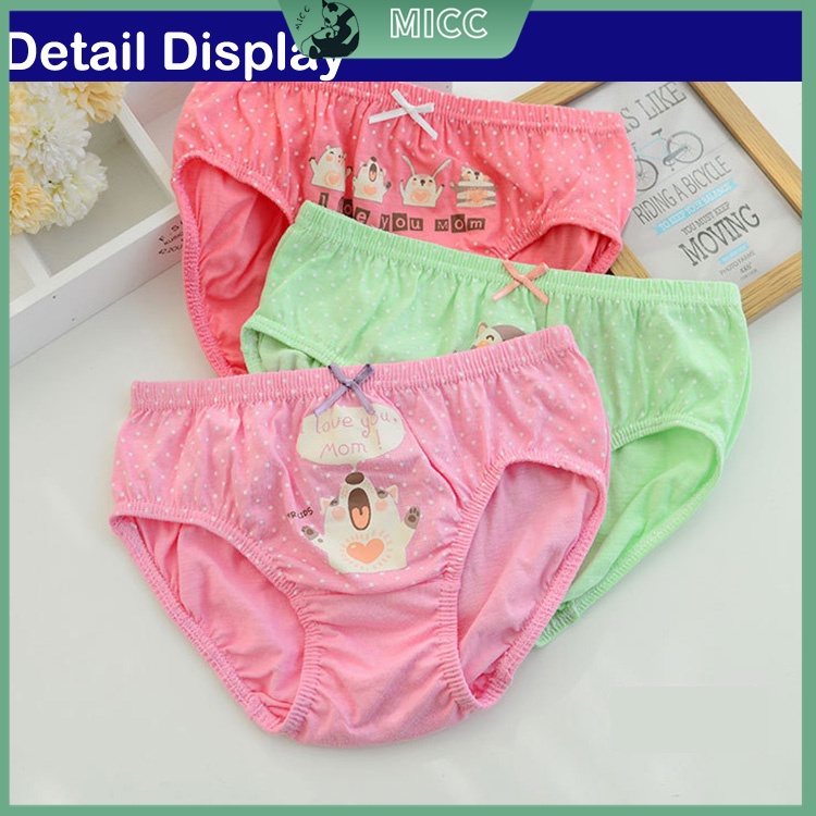 5 pieces cotton breathable underwear girl babygirl kids underwear kid panties briefs