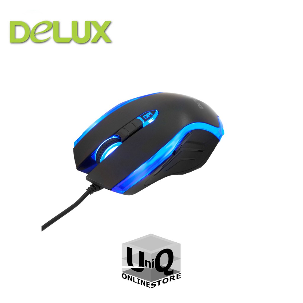 Delux Titan M556 Professional Gaming Wired Mouse with 7 colors LED