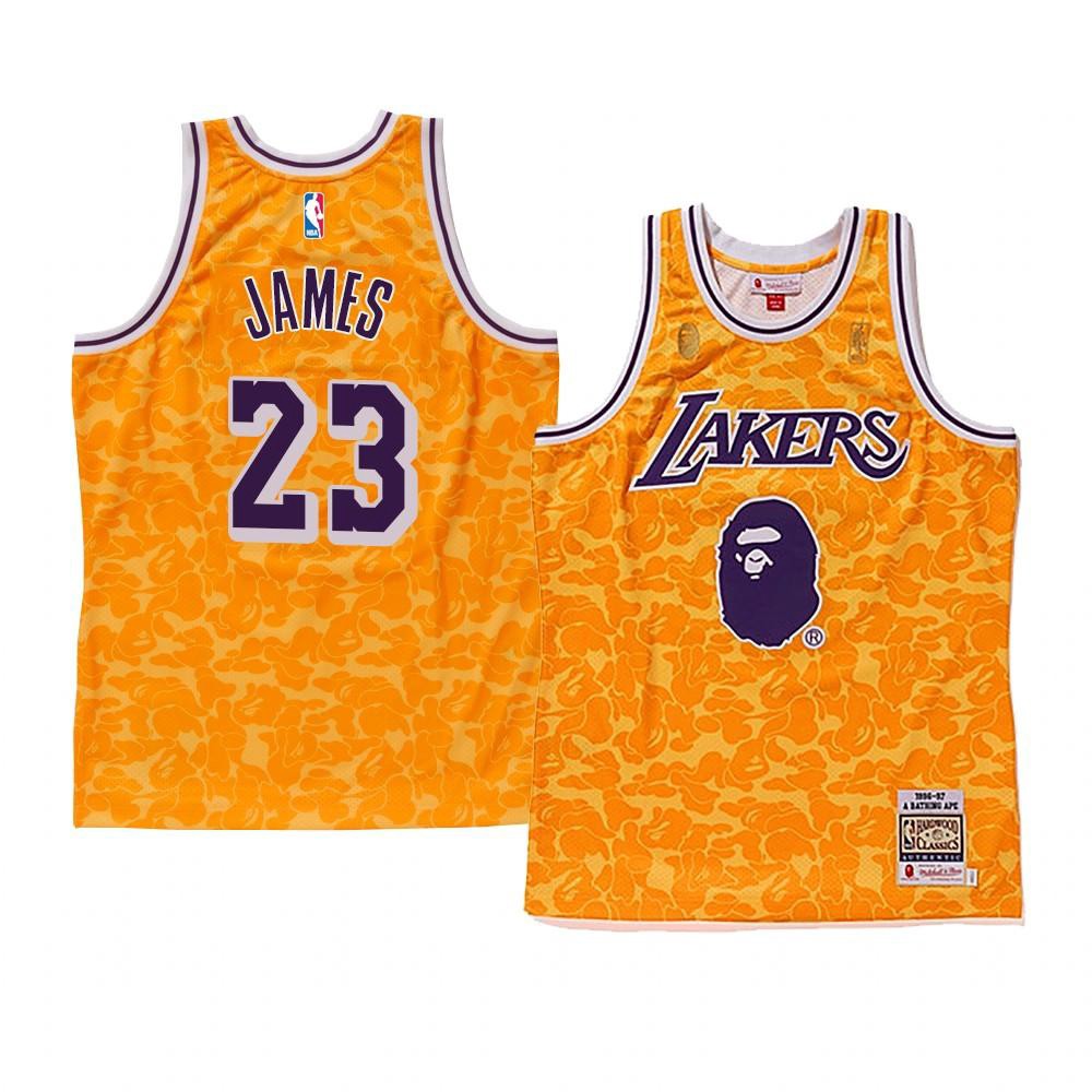 mitchell and ness lebron lakers