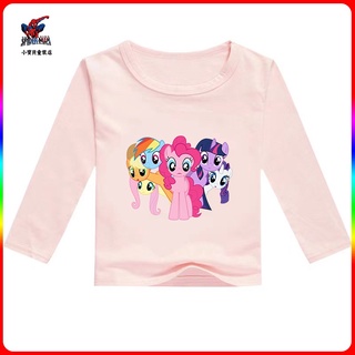 【Ready Stocks】My Little Pony Autumn New cartoon print tshirt kids girl loose long sleeve fashion kids shirt #4