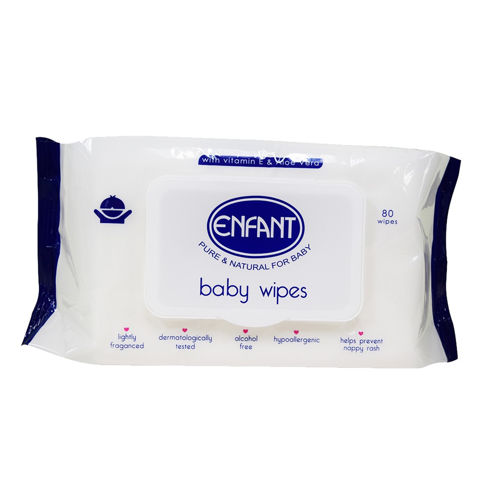 Enfant Baby Wipes 80 Sheets | Shopee 