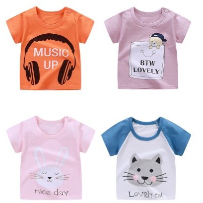 Pure cotton fun prints t-shirt for boys and girls/T-shirt for babies/cute t-shirt for kids babies