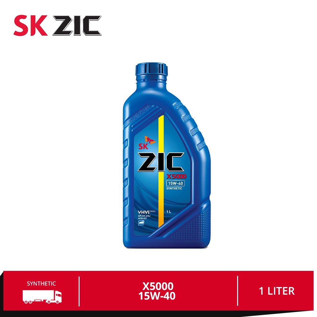 SK ZIC X5000 SAE 15W-40 1 Liter | Synthetic Heavy Duty Diesel ...