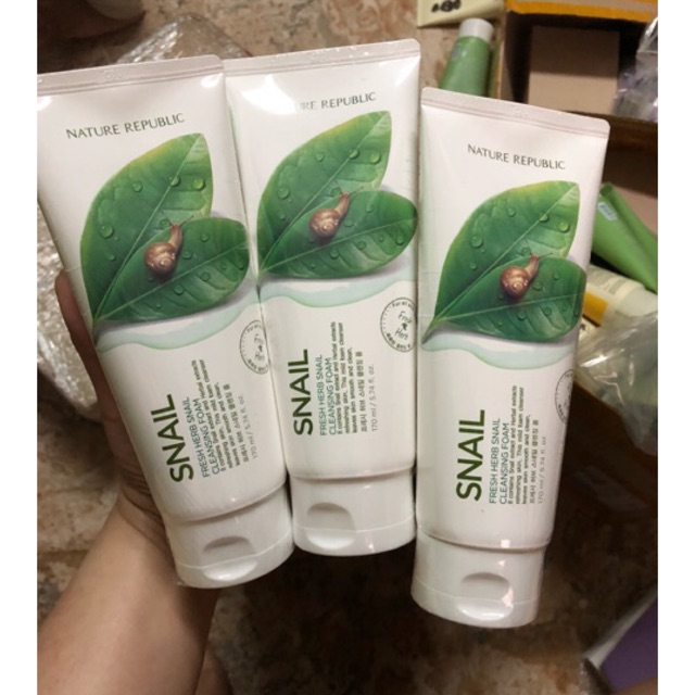 nature republic snail cleansing foam