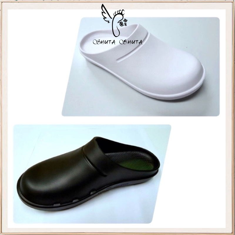 white slip on slippers