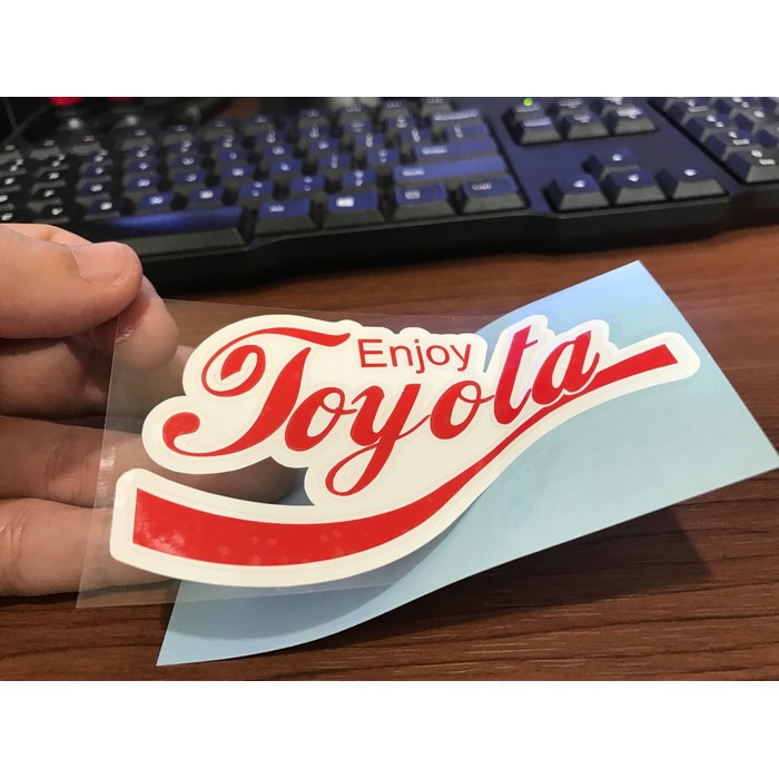 Jdm sticker (ENJOY TOYOTA) | Shopee Philippines