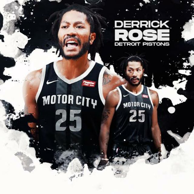 derrick rose motor city pistons jersey