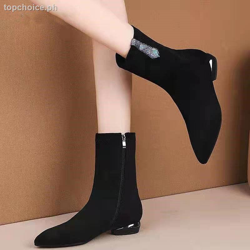 long velvet boots