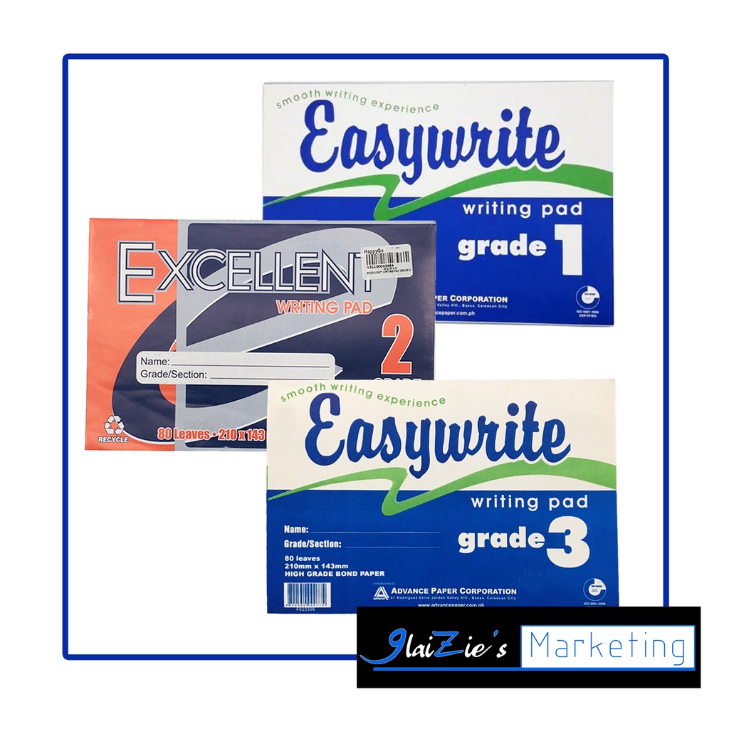 Pad Paper (Grade 1 / 2 / 3 ) Super White Shopee Philippines