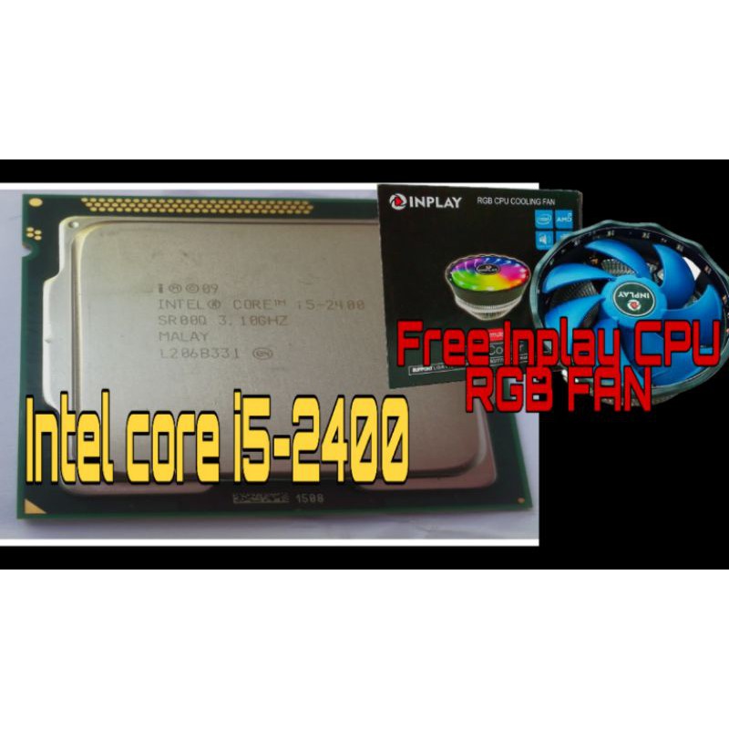 Intel Core I5 2400 Processor 6m Cache Up To 3 40 Ghz With Free Inplay Heat Sink Fan Shopee Philippines