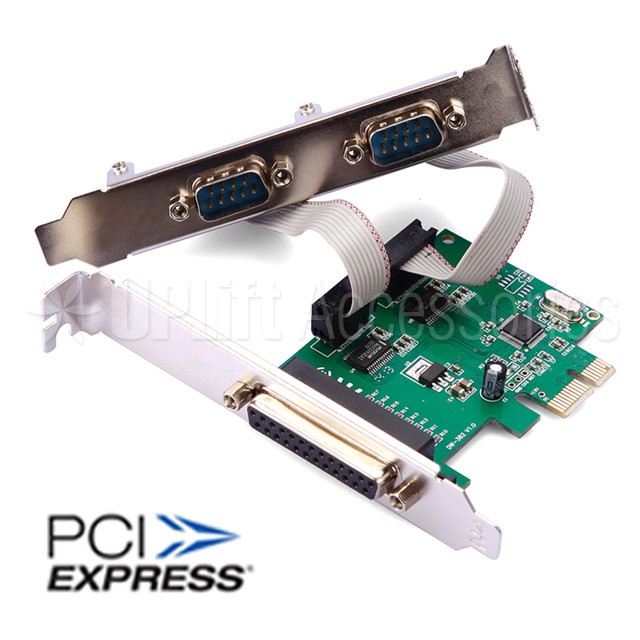 UPLIFT RS232 2Serial Parallel Port Expansion Card for PC (PCIE