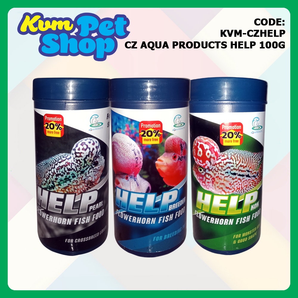 Cz Aqua Products Help Flowerhorn Fish Food Small 100g Help Kok, Help