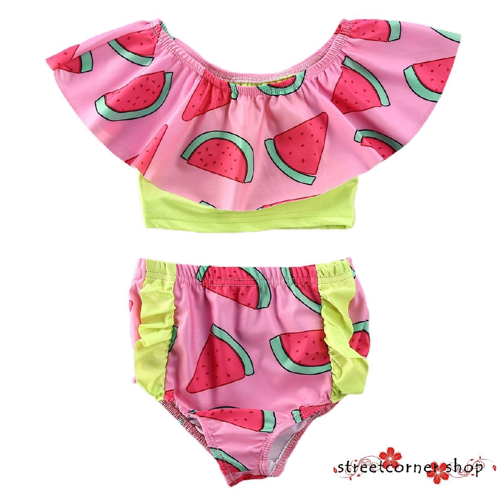 watermelon bathing suit baby