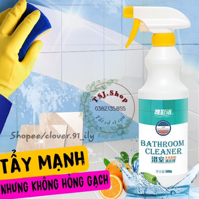 Bathroom Calcium Residue Remover Bottle, Shower Cleaner, Stainless