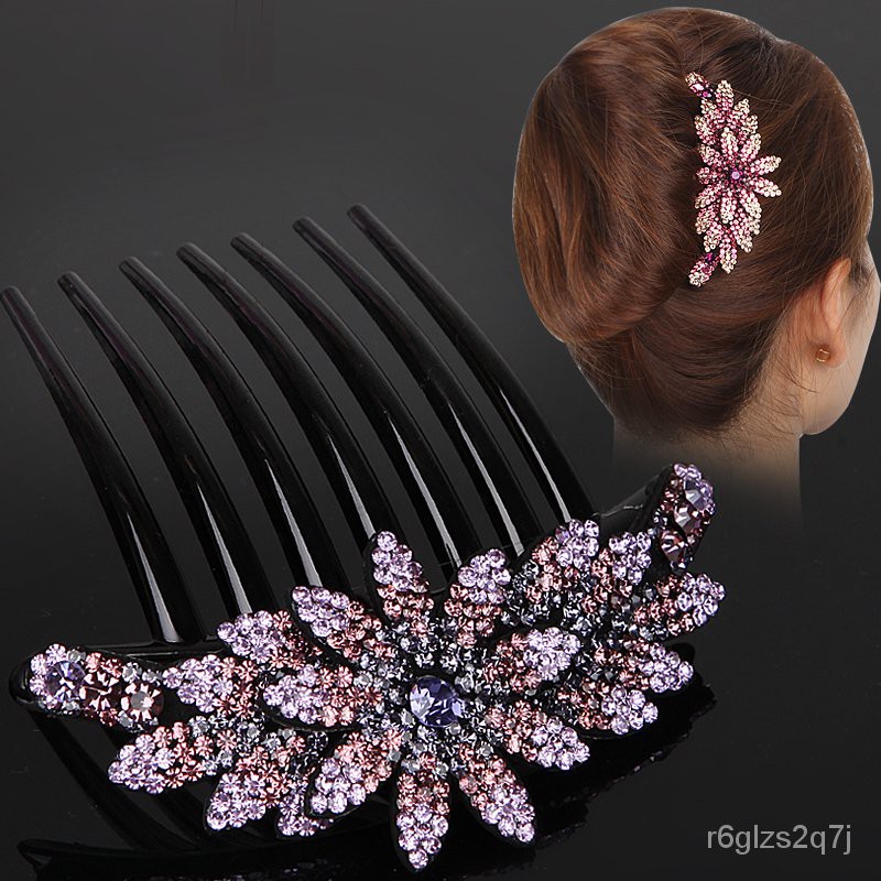 xgmm Hair Comb Hair Band Korean Hair Accessories Crystal Comb Non-Slip Hair  Clip Hair Accessories Cl | Shopee Philippines