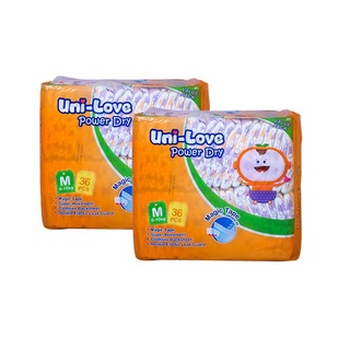 [Ready Stock] UniLove Powerdry Baby Diaper 36's (Medium) Pack of 2 Spot price #2