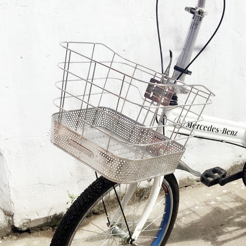 bike with basket in front