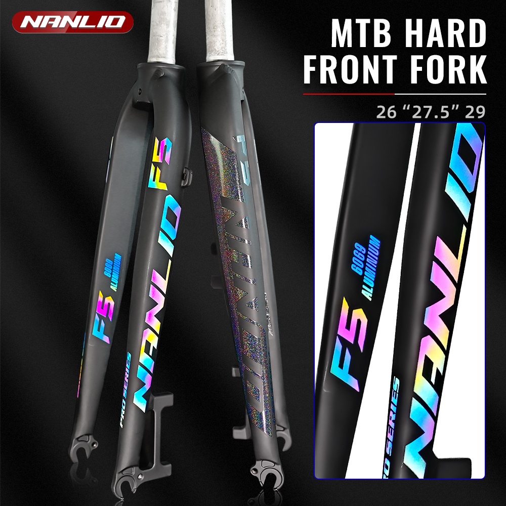Nanlio F5 Matte Rigid Fork FIt 26/27.5/29inch Aluminum Alloy Mountain