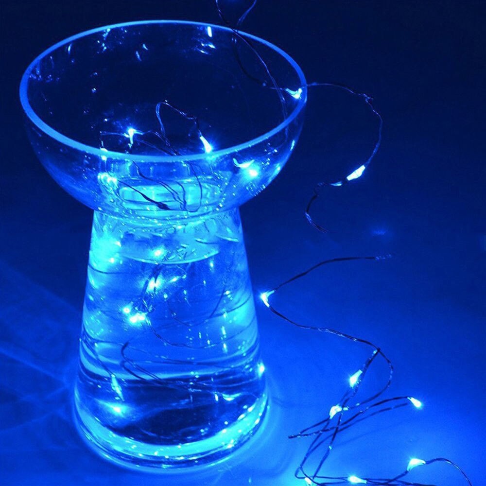 2M 20 LEDS Battery Power Operated LED String Light Waterproof Copper Cable Wire FairyLight CBL20