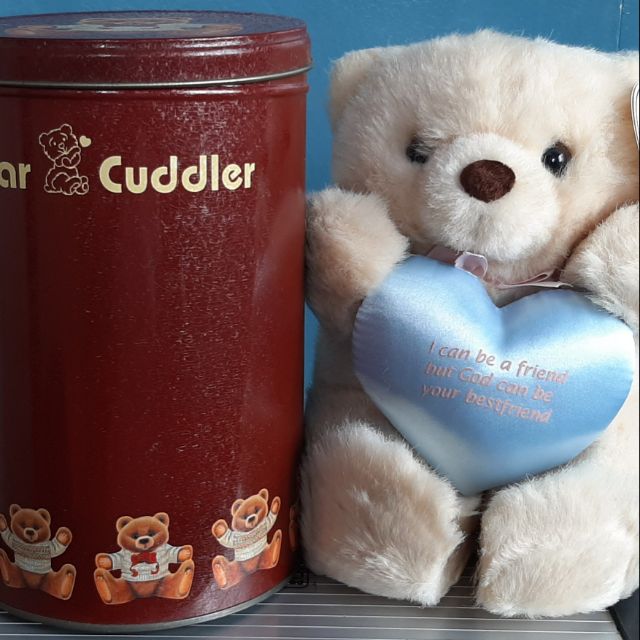 teddy bear in a tin
