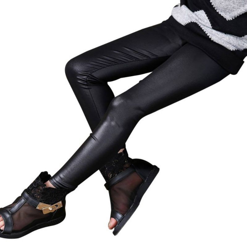 kids leather leggings