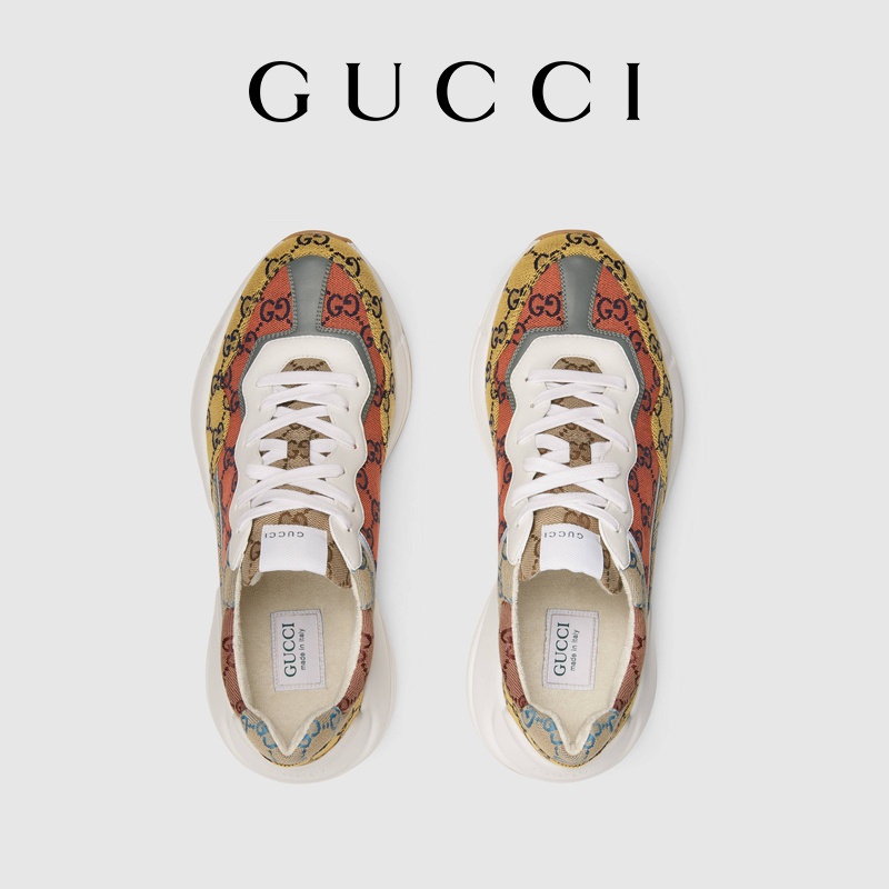 men's rhyton gg multicolor sneaker
