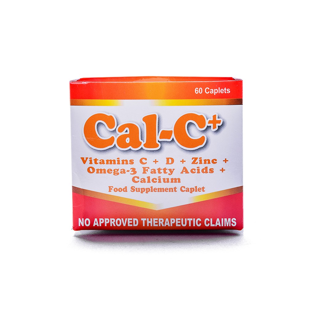 CALC Plus Vitamins C + D + Zinc + Omega3 Fatty Acids + Calcium 60