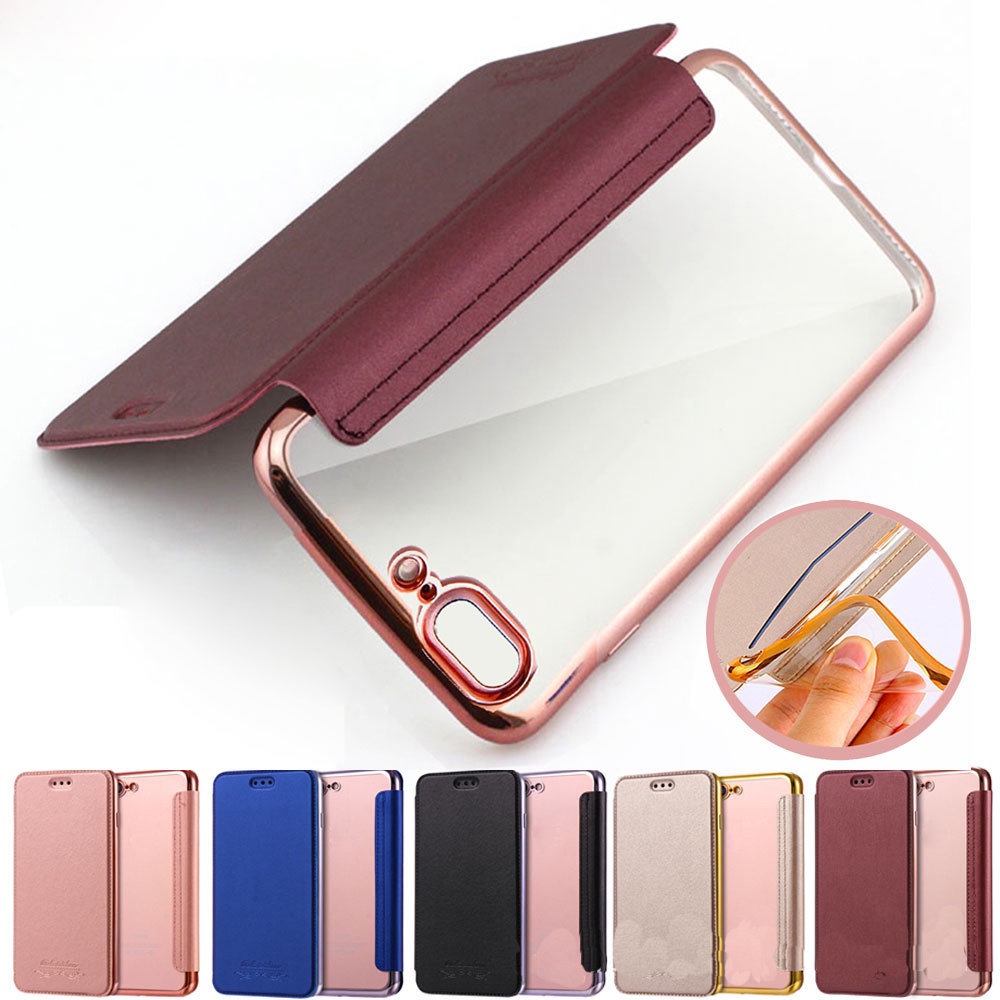 Plating PU Leather Flip Cover For iPhone 12 13 14 Pro Max Case Fashion Shockproof Ultra Thin