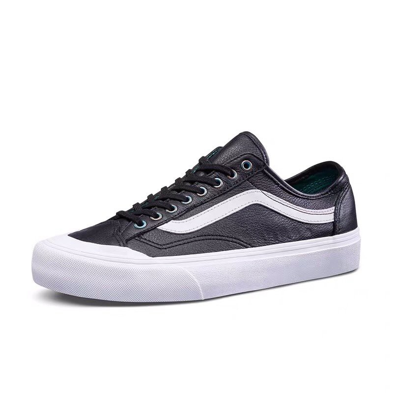 vans sk8 black leather