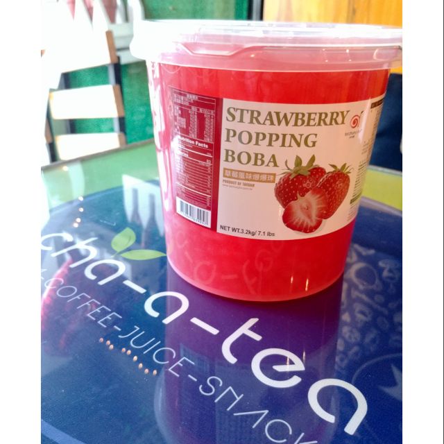 Popping Boba Strawberry Flavor Imported Shopee Philippines