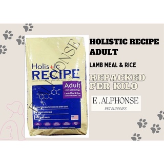 Holistic Recipe Adult Dog Food - REPACKED 1kilo - Exp 2023 - from Original sack