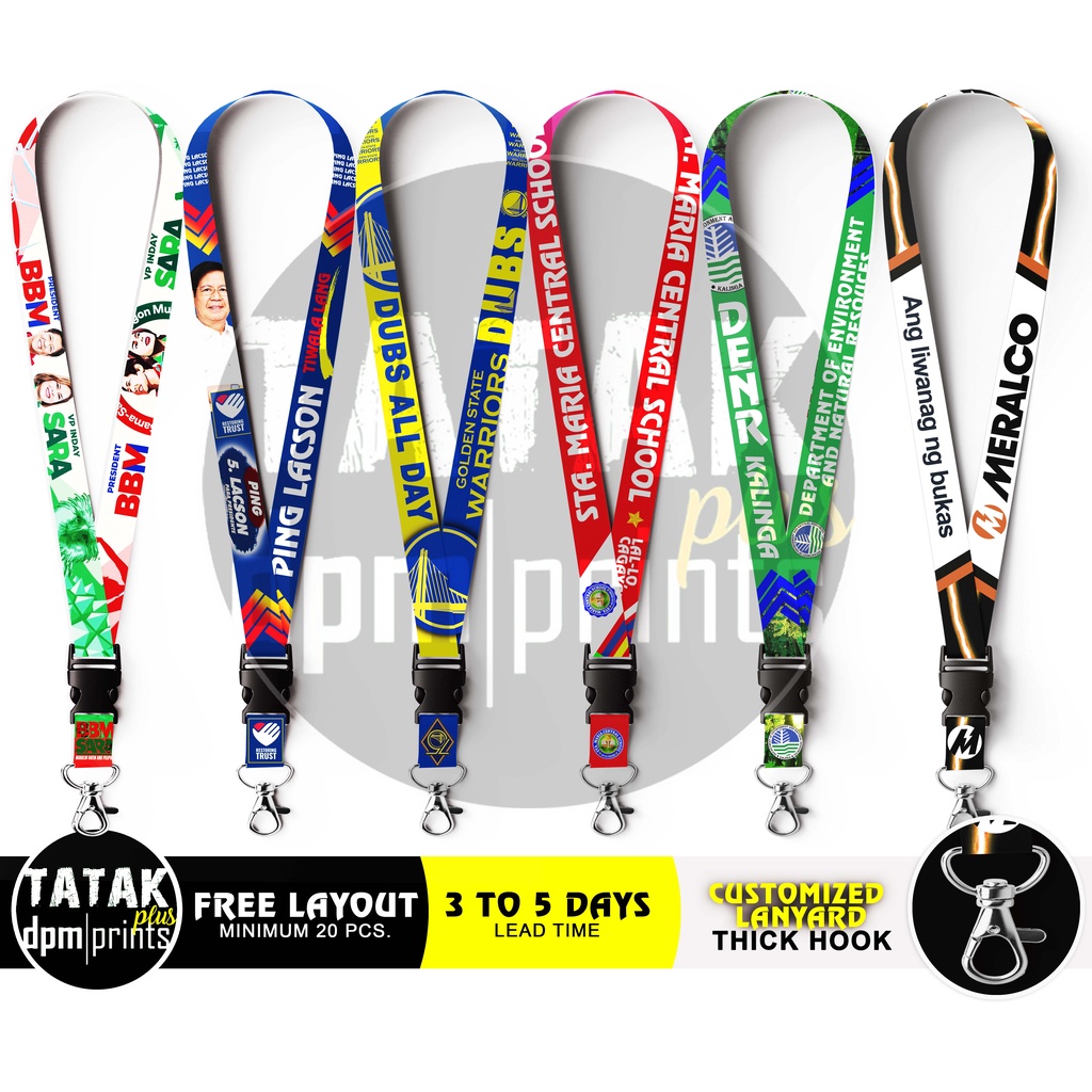 Customized Lanyard ID Lace ID Cord Sling Sublimation | Shopee Philippines