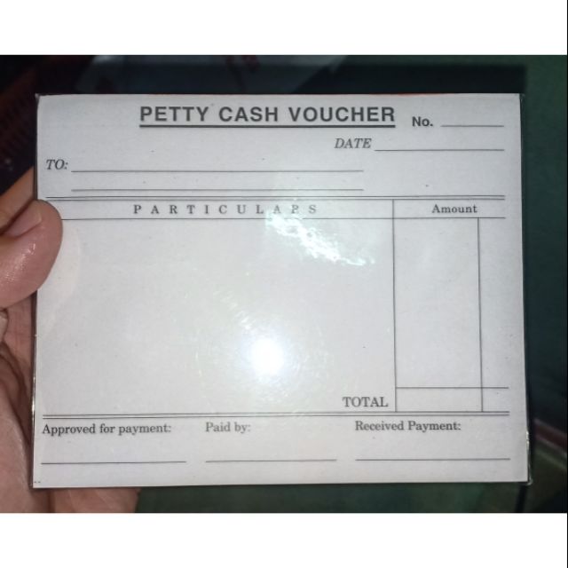 Petty Cash Voucher (Small) | Shopee Philippines