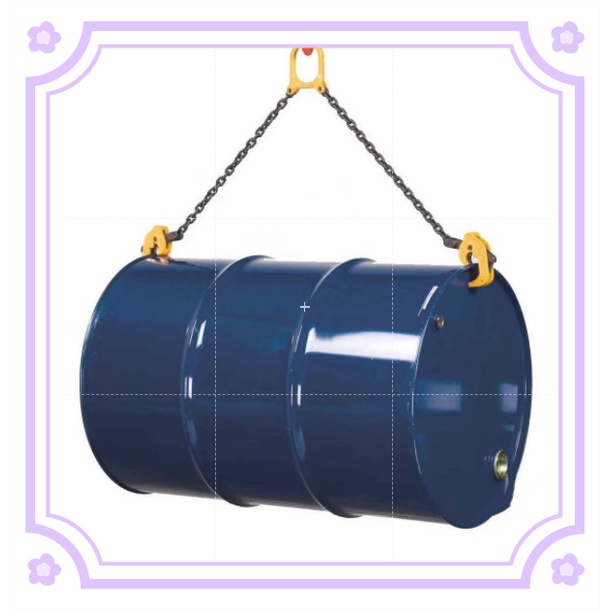 Barrel Clamp Drum Lifter 2 Legs Double Chain Oil Drum Lifting Clamp For Drum Handling Equipment